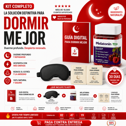 💤 Pack Anti-Insomnio: Duerme Profundo Desde Hoy